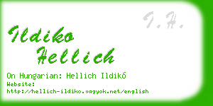 ildiko hellich business card